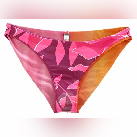 Maaji Reversible Bikini Bottom Sunrise Dye Sublimity Classic Womens L Floral - Picture 9 of 11